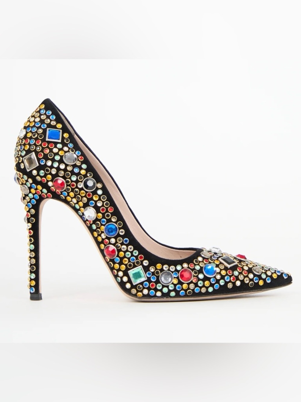 Authentic MIU MIU Crystal Jeweled Embellished Heels